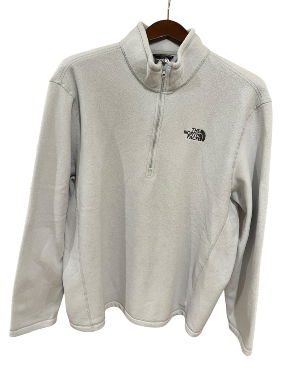 The North Face Men’s Lightweight Fleece 1/4 Zip Pullover SZ XL Light Grey